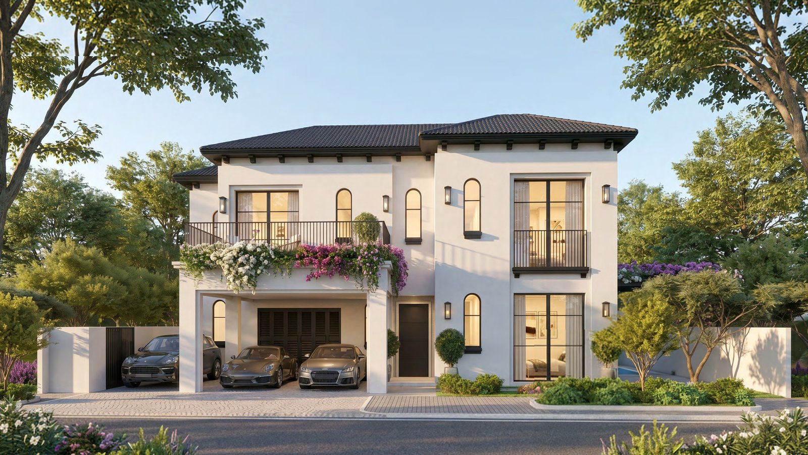 Hudayriyat Golf Estates scenic fairways and modern residential architecture
